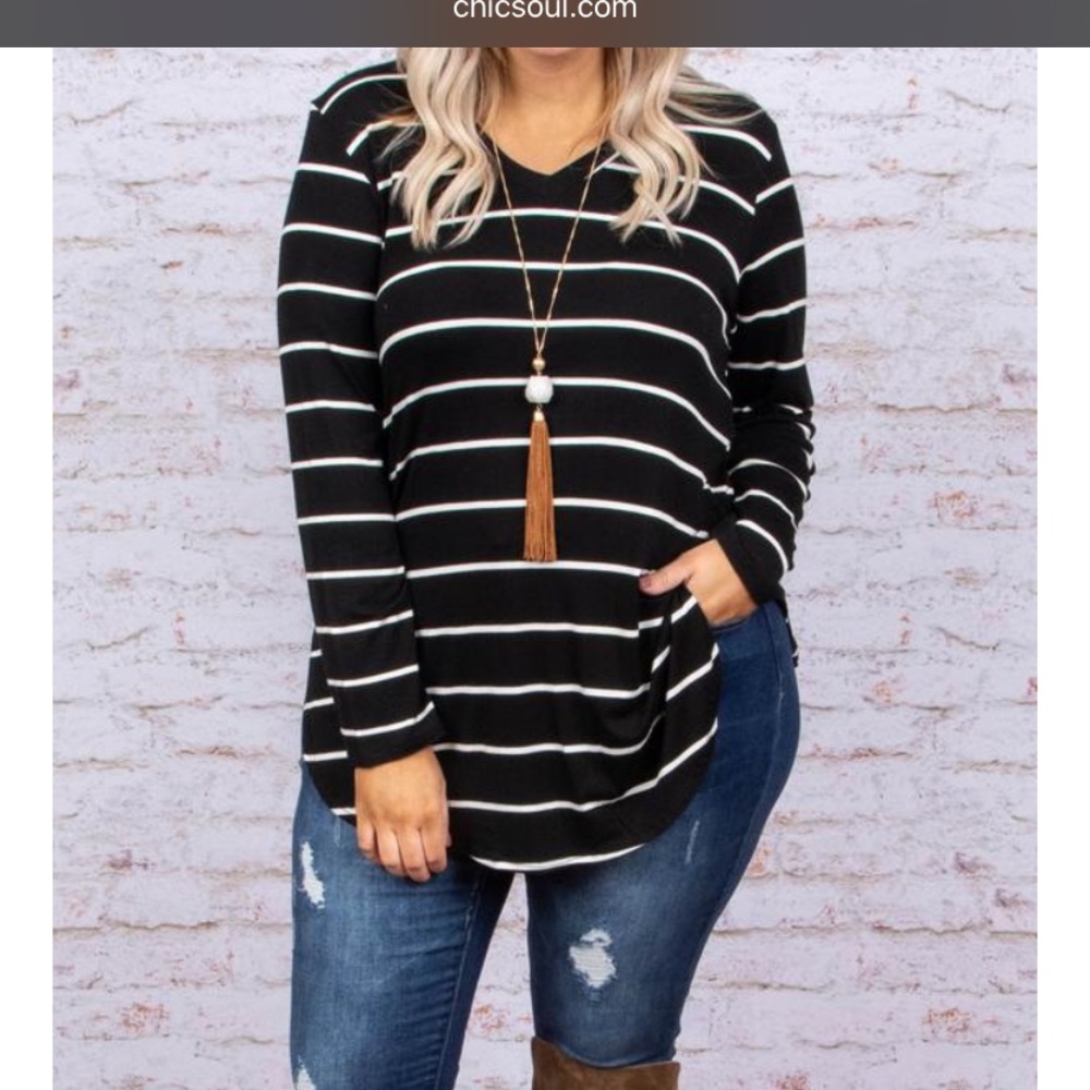 Chic Soul “Work from Home Top” in Black